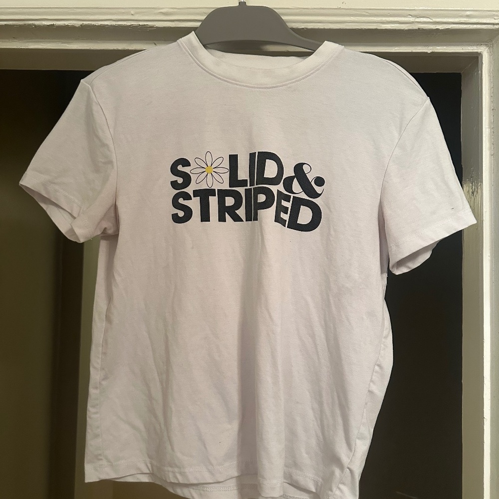 Solid and Striped baby tee